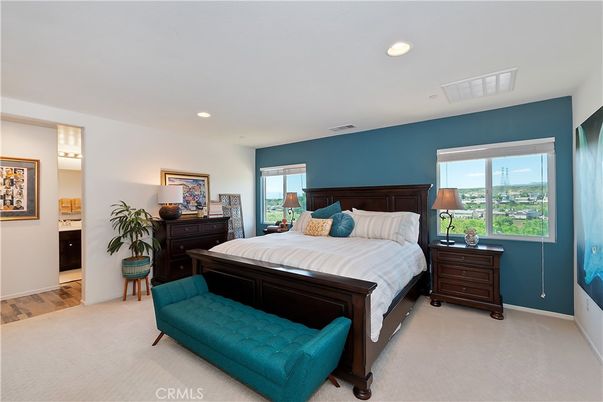 Bedroom, Interior, Recessed Lighting