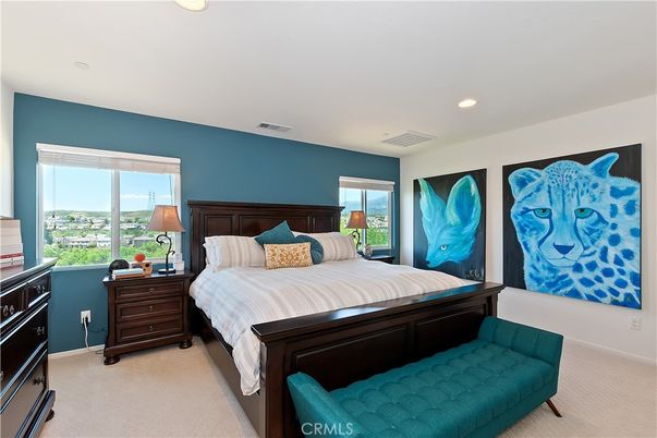 Bedroom, Interior, Recessed Lighting
