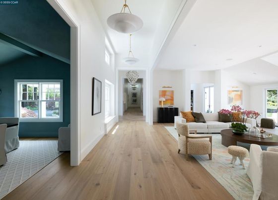 Interior, Living room, Pendant Lights, Wood Texture Flooring