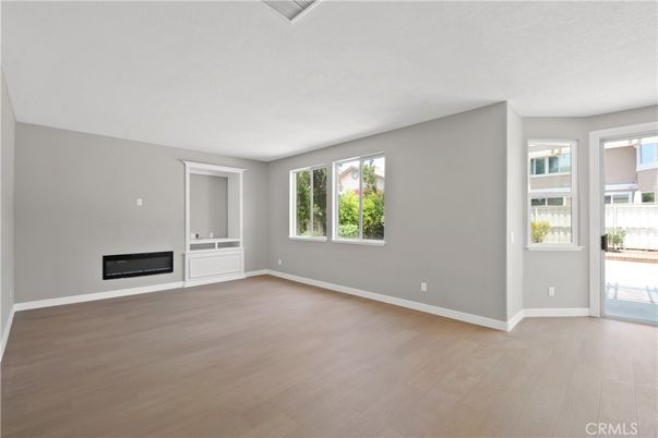 Empty room, Fireplace, Interior, Wood Texture Flooring