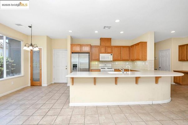 Interior, Kitchen, Pendant Lights, Recessed Lighting, Stainless Steel Appliances