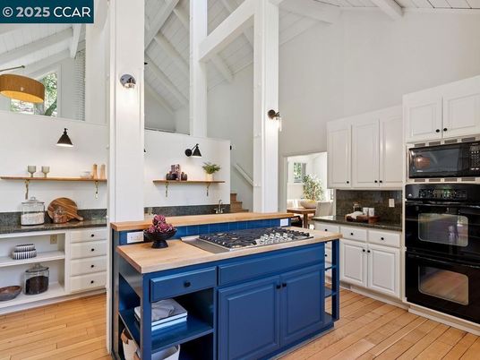 Interior, Kitchen, Wood Texture Flooring