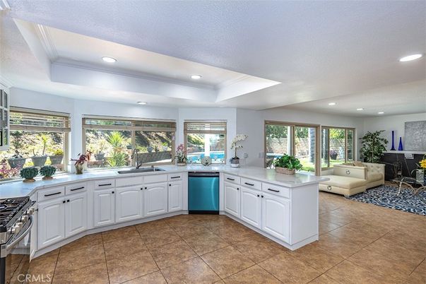 Dining room, Interior, Kitchen, Living room, Recessed Lighting, Stainless Steel Appliances