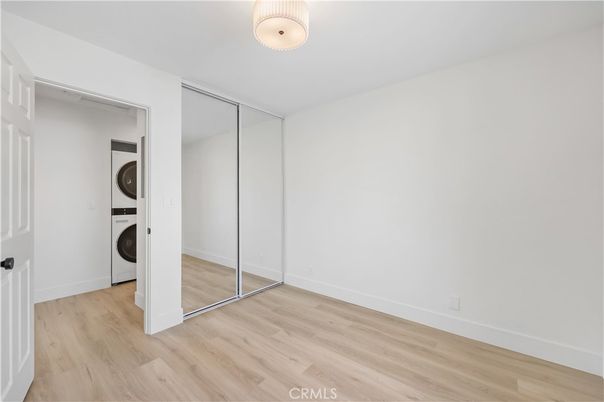 Empty room, Interior, Utility Closets, Washer, Wood Texture Flooring