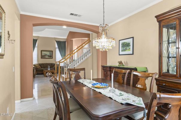 Chandelier, Dining room, Interior, Recessed Lighting
