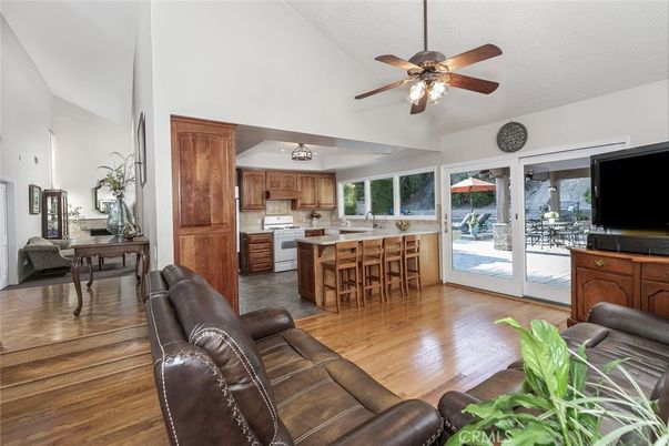 Interior, Kitchen, Living room, Wood Texture Flooring