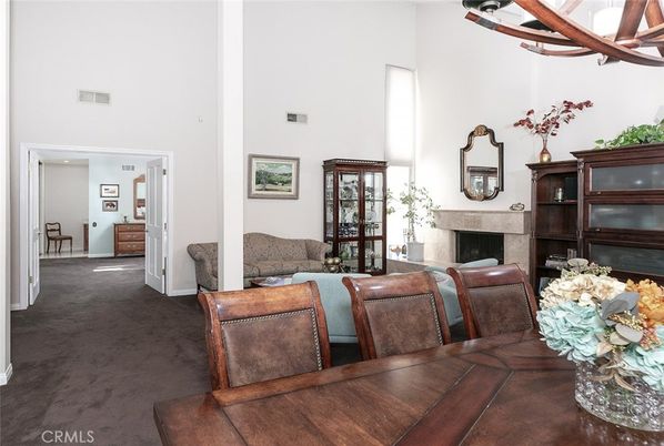 Dining room, Fireplace, Interior, Living room