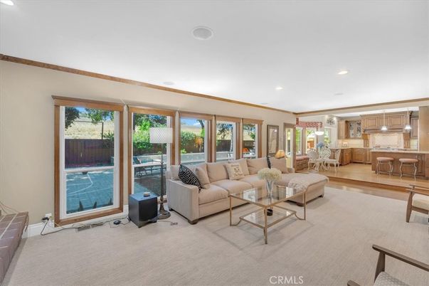 Dining room, Interior, Kitchen, Living room, Recessed Lighting