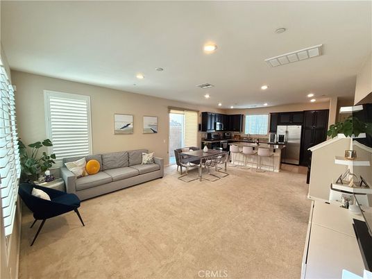 Dining room, Interior, Kitchen, Living room, Recessed Lighting, Stainless Steel Appliances
