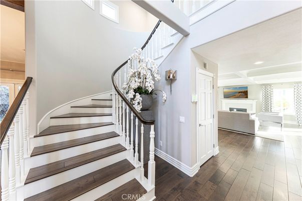 Fireplace, Interior, Recessed Lighting, Wood Texture Flooring