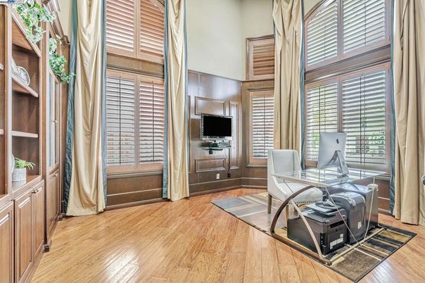 Home Office, Interior, Wood Texture Flooring
