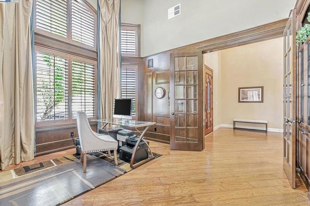 Home Office, Interior, Wood Texture Flooring