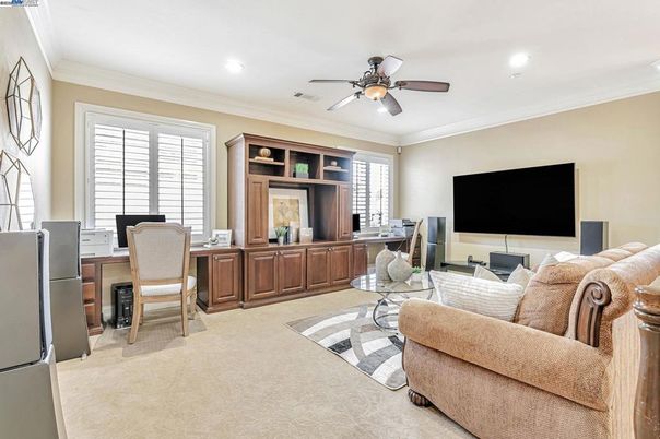 Home Office, Interior, Recessed Lighting
