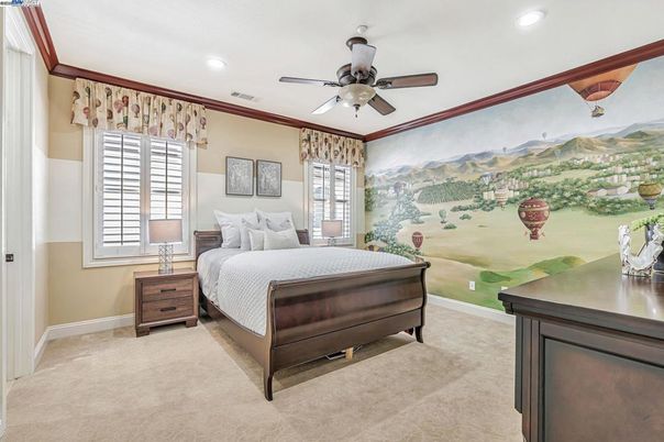 Bedroom, Interior, Recessed Lighting