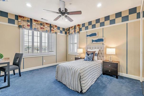 Bedroom, Interior, Recessed Lighting