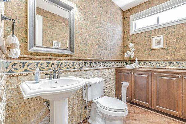 Bathroom, Interior, Wood Texture Flooring