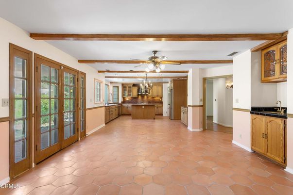 Interior, Kitchen, Wooden Beams