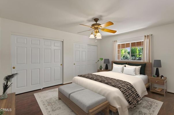 Bedroom, Interior, Wood Texture Flooring