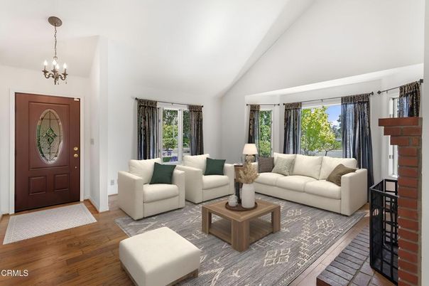 Chandelier, Interior, Living room, Pendant Lights, Wood Texture Flooring