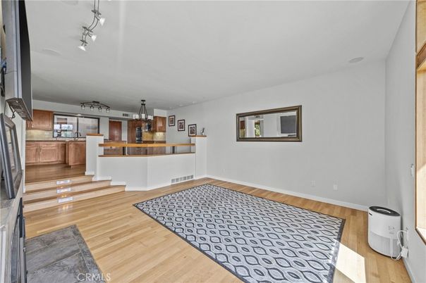 Interior, Kitchen, Pendant Lights, Wood Texture Flooring
