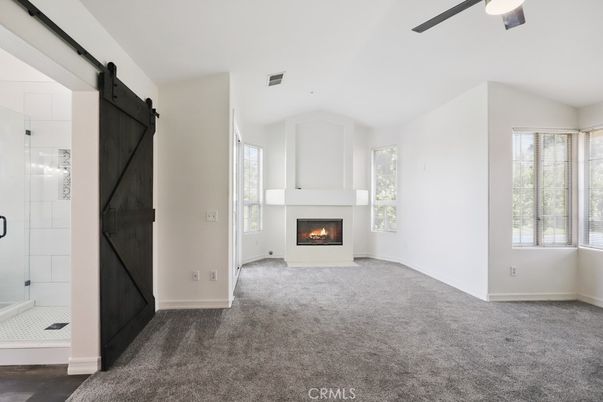 Bathroom, Empty room, Fireplace, Interior