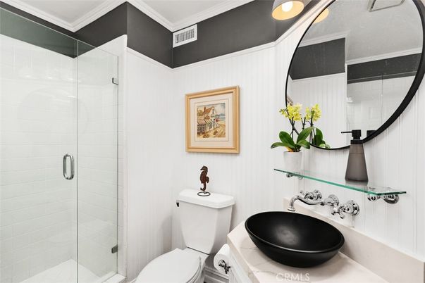 Bathroom, Glass Shower, Interior, Tile Countertops