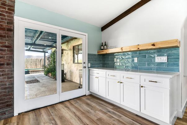 Interior, Stone Walls, Wood Texture Flooring