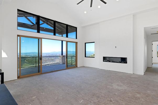 Empty room, Fireplace, Interior, Recessed Lighting