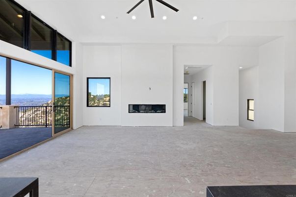 Empty room, Fireplace, Interior, Recessed Lighting, Water