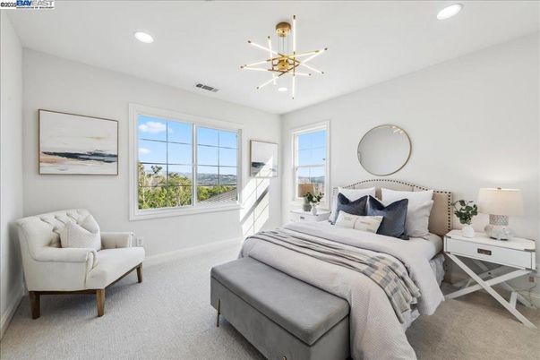Bedroom, Interior, Pendant Lights, Recessed Lighting