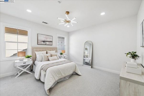 Bedroom, Interior, Recessed Lighting