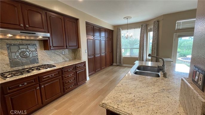 Interior, Kitchen, Pendant Lights, Wood Texture Flooring