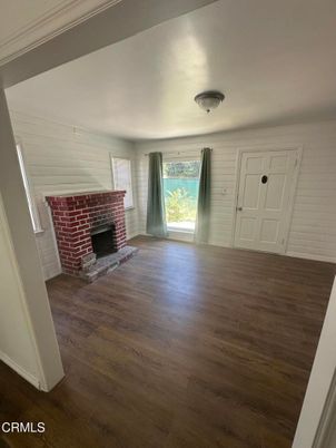 Empty room, Fireplace, Interior, Wood Texture Flooring