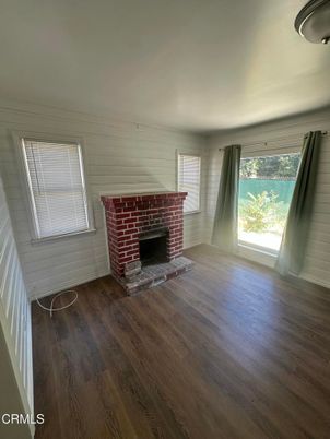 Empty room, Fireplace, Interior, Wood Texture Flooring