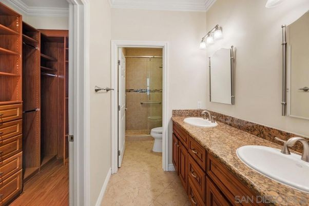 Bathroom, Dual Sink Vanities, Glass Shower, Interior