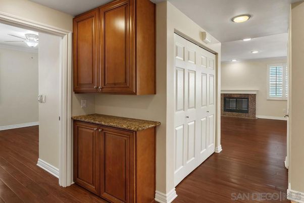 Fireplace, Interior, Recessed Lighting, Wood Texture Flooring