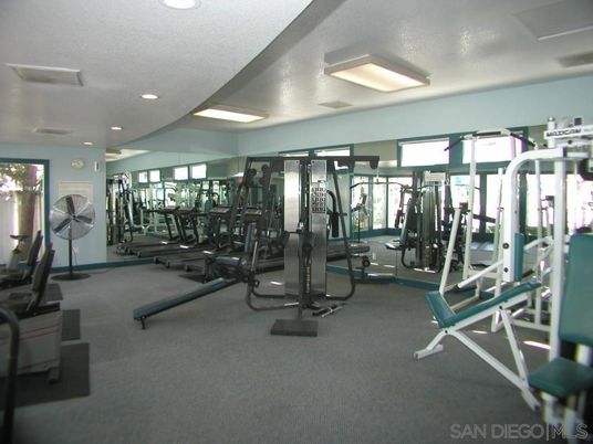 Fitness Equipment, Gym, Interior, Recessed Lighting