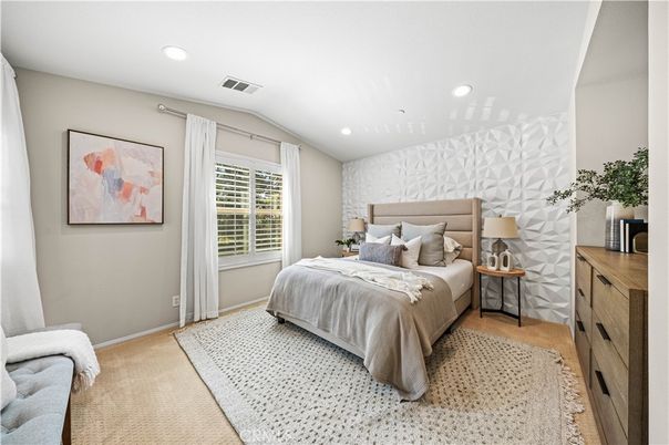 Bedroom, Interior, Recessed Lighting