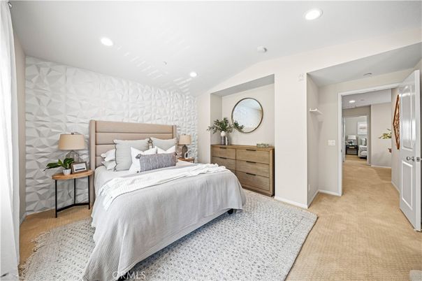 Bedroom, Interior, Recessed Lighting