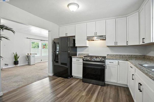 Interior, Kitchen, Wood Texture Flooring