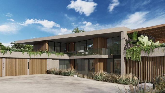 Backyard, Exterior, Facade, Modern
