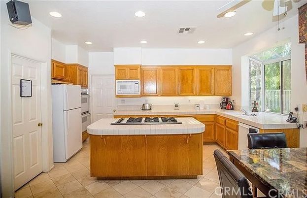 Interior, Kitchen, Recessed Lighting, Tile Countertops