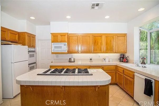 Interior, Kitchen, Recessed Lighting, Tile Countertops