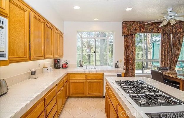 Interior, Kitchen, Recessed Lighting, Tile Countertops