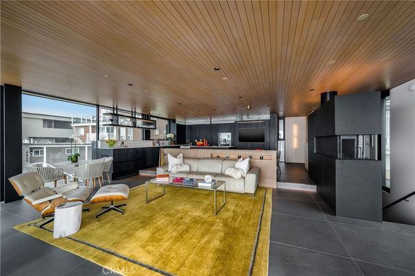 Interior, Kitchen, Living room, Pendant Lights, Recessed Lighting, Wooden Ceilings