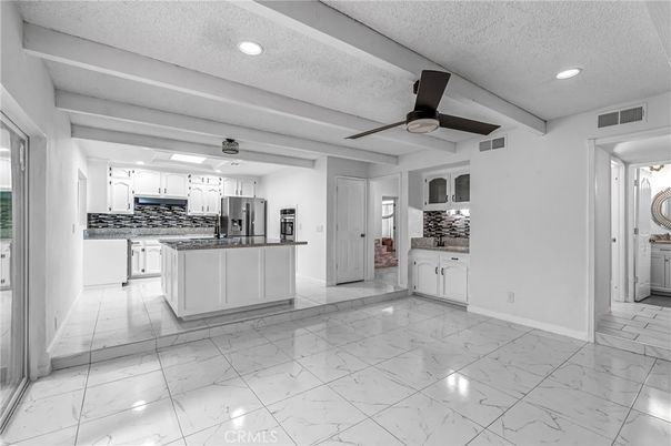Interior, Kitchen, Marble, Recessed Lighting