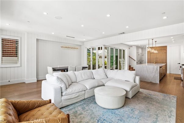 Dining room, Interior, Kitchen, Living room, Pendant Lights, Recessed Lighting, Wood Texture Flooring