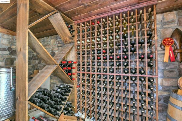 Interior, Stone Walls, Wine Storage