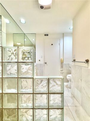 Bathroom, Interior, Marble, Recessed Lighting