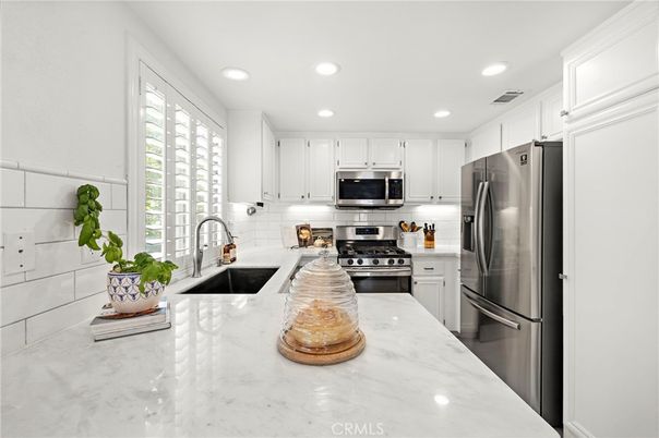 Interior, Kitchen, Recessed Lighting, Stainless Steel Appliances